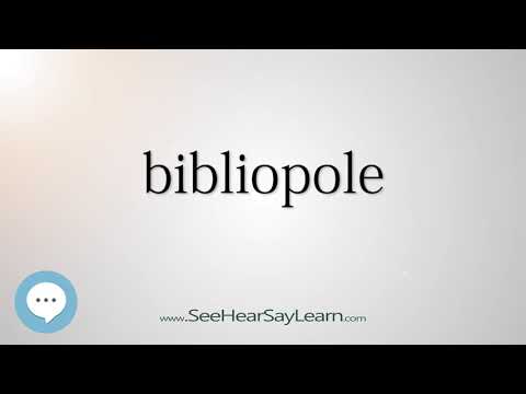 Vídeo: Como usar bibliopole em uma frase?