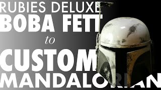 Rubies Deluxe Boba Fett helmet to Custom Mandalorian - 