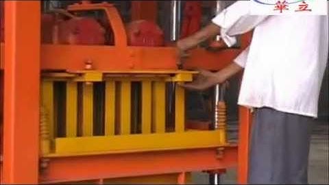 Huali Teaching Video--- Process of Changing Mould on QTJ4-40 Block Machine