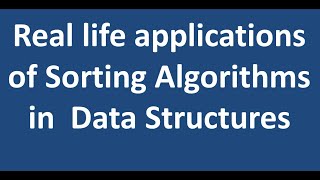 Real Life Applications of Sorting Algorithms|Data structures applications|Did you know sorting algo? screenshot 4