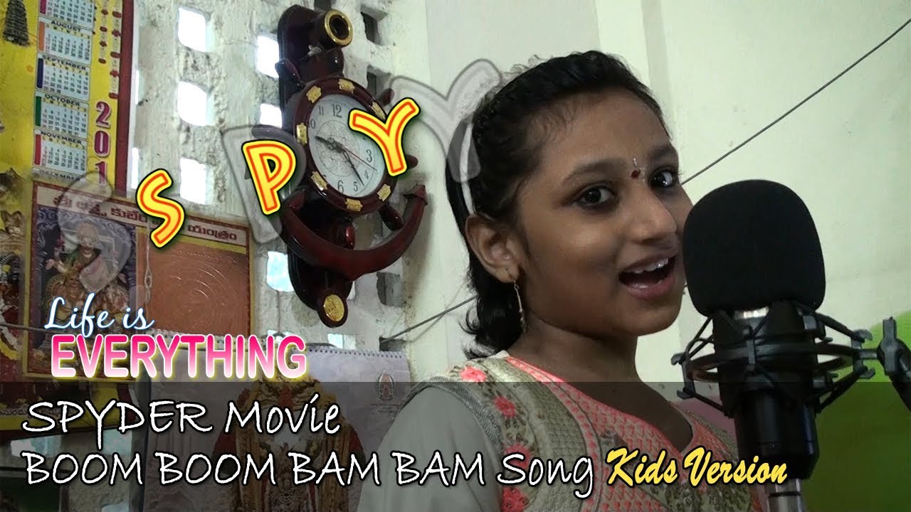 SPYDER Boom Boom Song Kids Version by VEDHA UJWALA YouTube