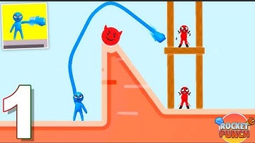 Rocket Punch - gameplay walkthrough 1 - 45 Levels (android) Part 1