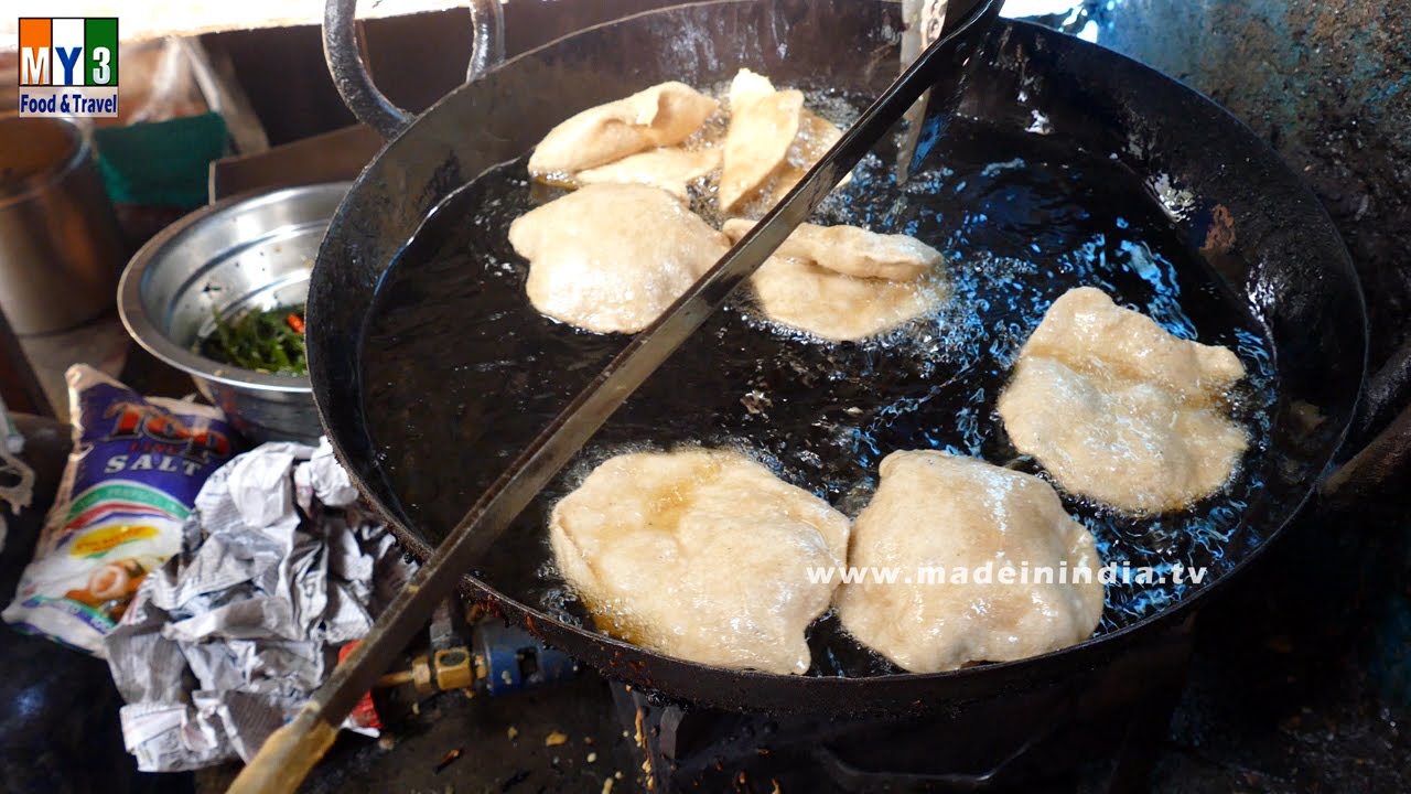 Puri Bhaji | POORI WITH BHAJI | BREAKFAST RECIPES IN INDIA street food | STREET FOOD