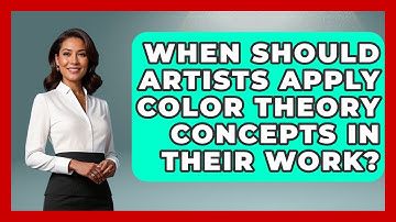 When Should Artists Apply Color Theory Concepts in Their Work? | The Virtual Art Desk News