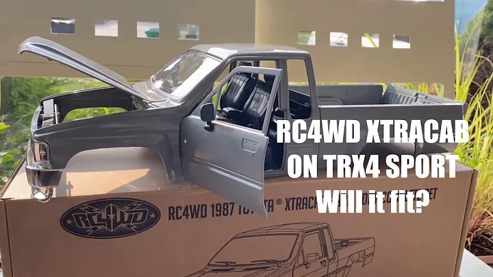 How I installed RC4WD 1987 Toyota Xtracab hardbody on Traxxas TRX4 Sport