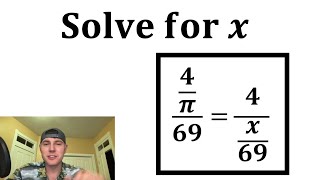 Can we solve for x?