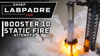 Booster 10 Second Static Fire Attempt (ABORTED)