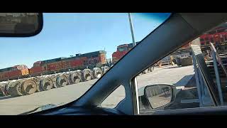 Visiting Friends at the BNSF Yard in Barstow.