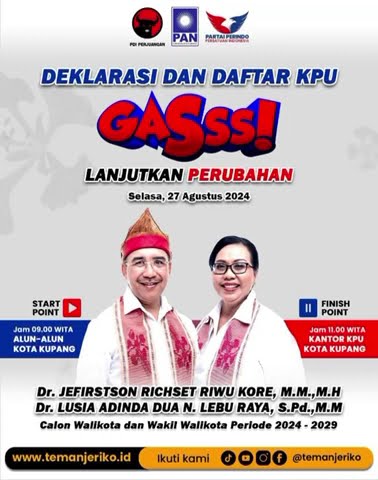 Mari sama-sama kita kawal Pak Jeriko-Adinda pi KPU !