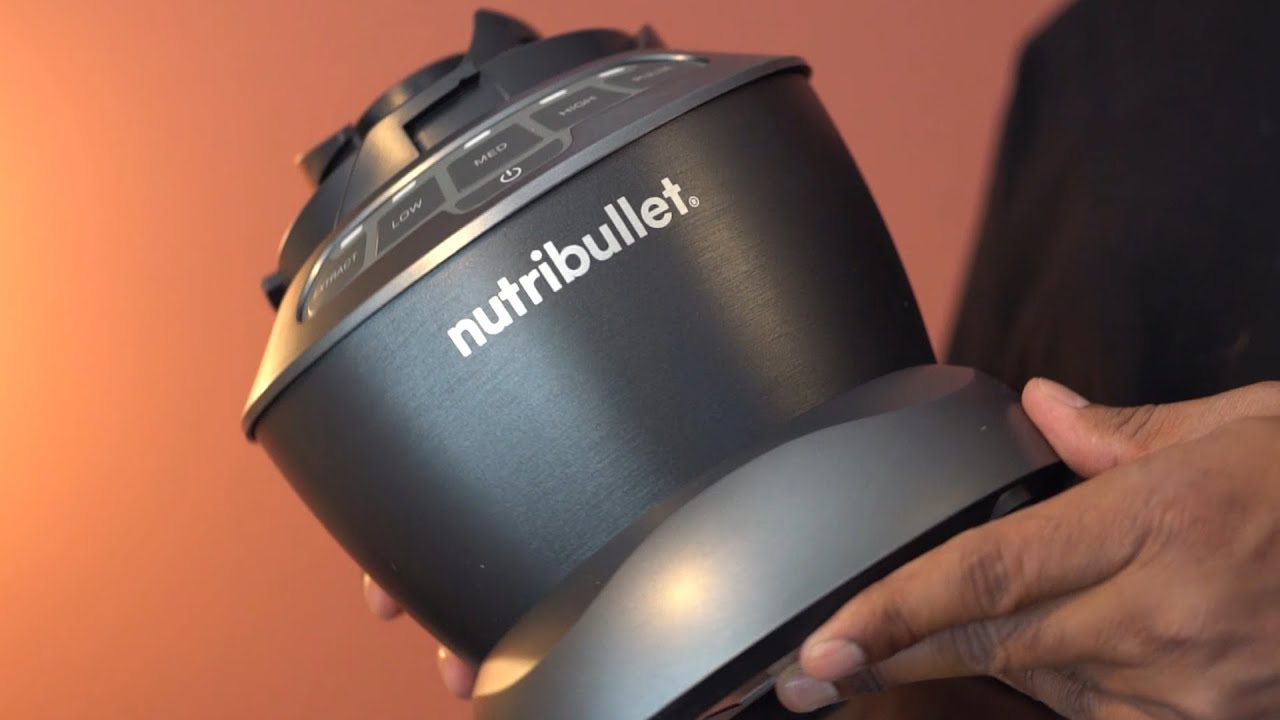 NutriBullet 1200W Blender Combo Dark Gray Stainless Steel Plastic  ZNBF30500Z 110