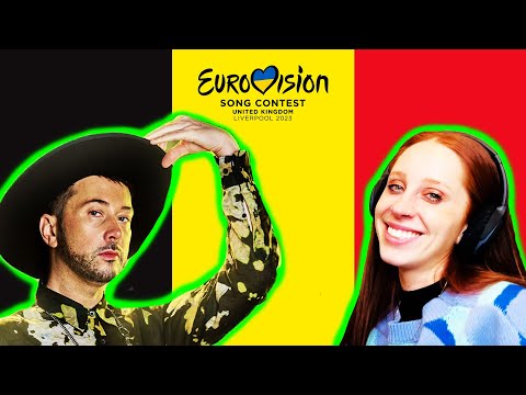 LETS REACT TO BELGIUM'S SONG FOR EUROVISION 2023 - GUSTAPH "BECAUSE OF YOU"