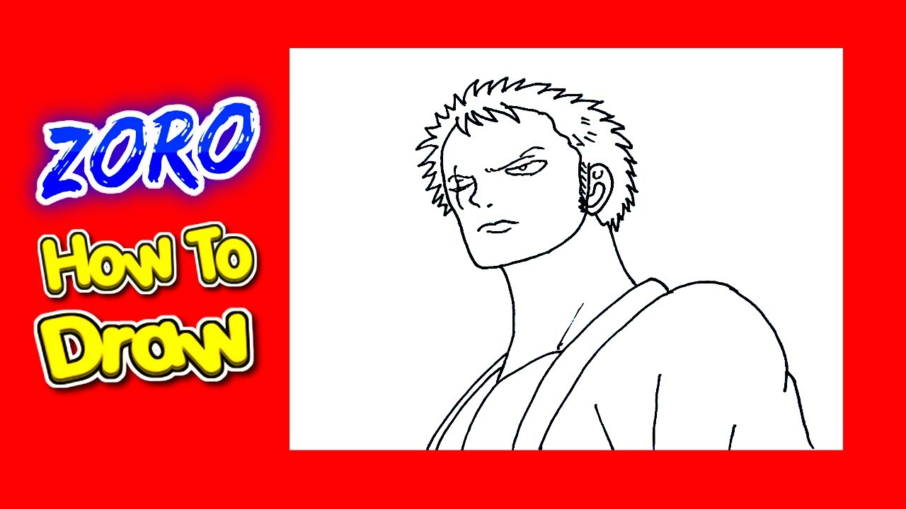 How to draw Zoro Speed drawing Zoro Roronoa Zoro drawing tutorial