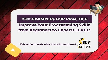 PHP Examples (Tasks) - For Loop Image Pattern Task - (With ENGLISH SUBTITLES)