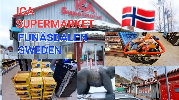 ICA SUPERMARKET AT FUNÄSDALEN SWEDEN//FROM NORWAY TO SWEDEN//TRAVEL 2022