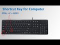 Shortcut Key For Computer