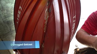 Gelcoat Repair on a Fibreglass boat