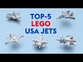 LEGO Top 5 USA Jets | Full Build