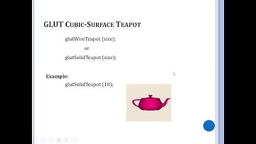 Module 5 - OpenGL Quadric Surface and Cubic Surface Functions