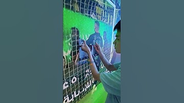 LED screen being maintained.#eagerled #ledmodules #cr7   #ledwall  #leddisplay #shorts #eagerled
