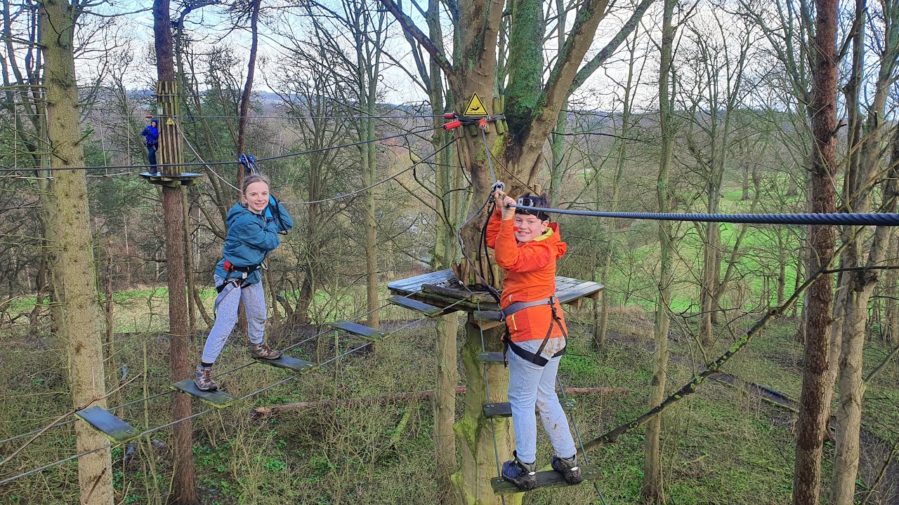 Go Ape Treetop Challenge Leeds Castle February Youtube