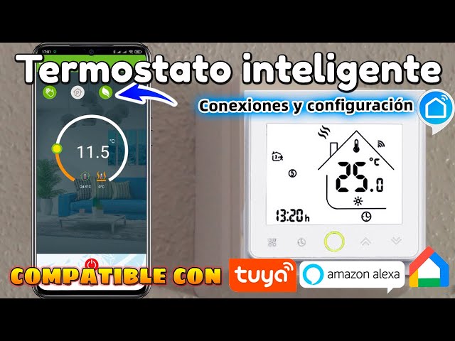 Termostato inteligente WiFi Tuya Smart. Conexiones cableadas y  configuración para control remoto 🥶 