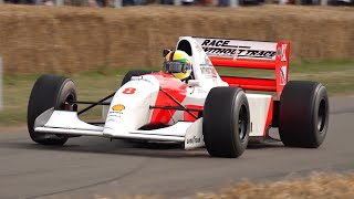 Sebastian Vettel Drives Ayrton Senna's Orginal McLaren MP4\/8 F1 Car!