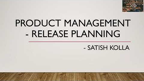 Product Management Release Planning