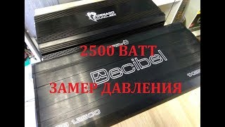 ЗАМЕР ДАВЛЕНИЯ: URAL DB2500.1 VS KICX 2500.1 VS CYCLONE 15"