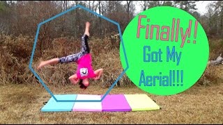 First Aerial EVER On Grass!! | SelfTaught Gymnast