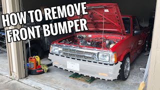 How to Remove Front Bumper | Mazda B2200 B2000 B2600