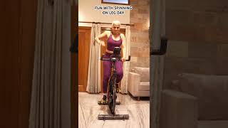 Fun with spinning on leg day ||#legsworkout #exercise #explore #fitness #shortvideo