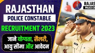 Rajasthan police constable Bharti 2023 Rajasthan police new vacancy 202 Rajasthan police vacancy