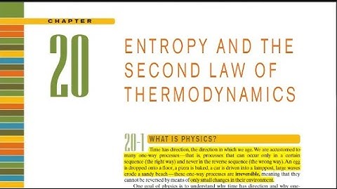 Entropy and Second Law of Thermodynamics (Applied Physics Lecture 16 Part 1/3)
