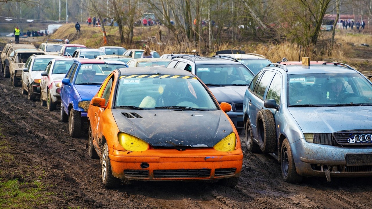 🏁Ралли-кросс по бездорожью – безумие изношенных автомобилей