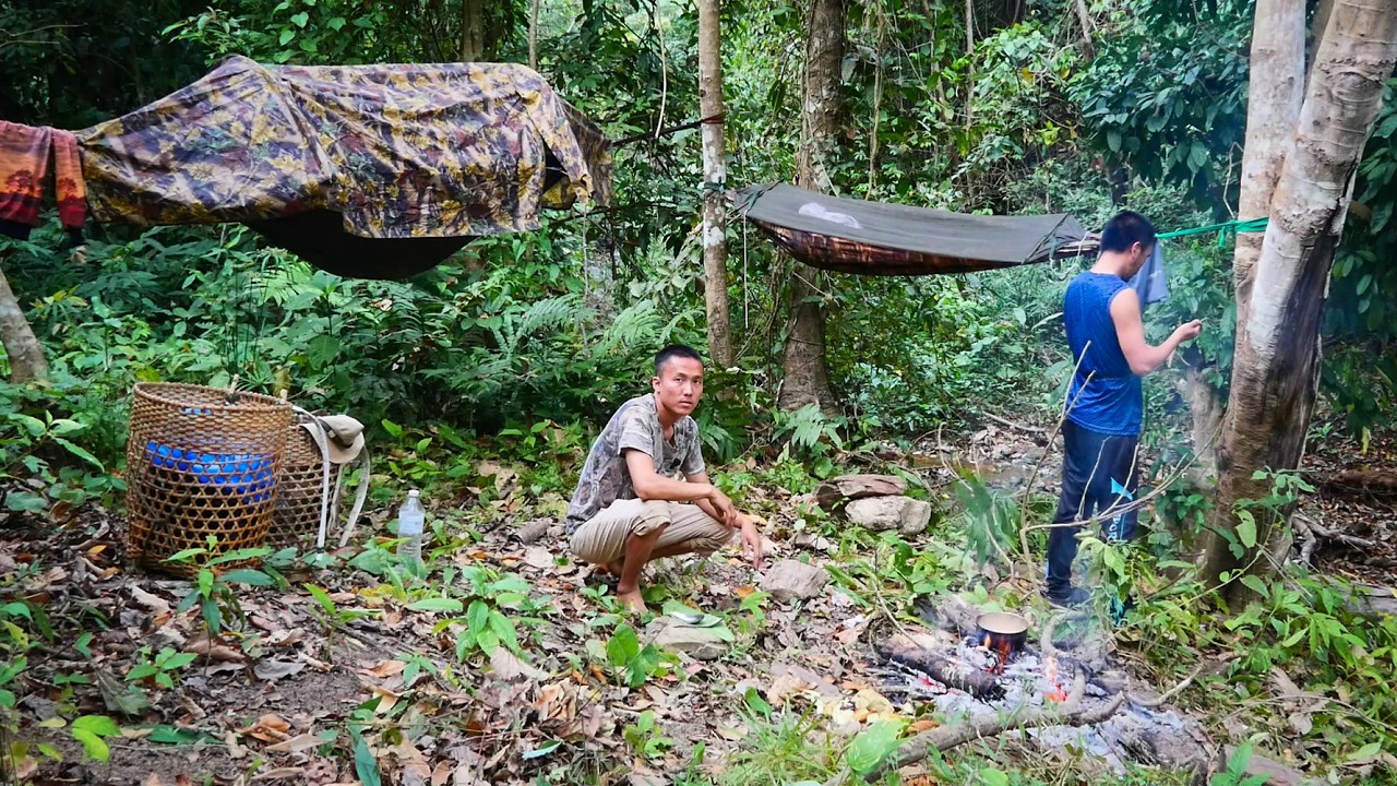 นอนป่าเพื่อตกปลาหาอาหารป่า ตี3เปลมั่วขาดตกหลังกระแทกหินร้องลั่นป่าน่าสงสารมาก [วรวิช]