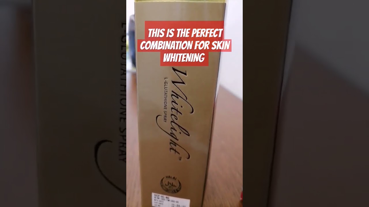 THIS IS THE PERFECT COMBINATION FOR SKIN WHITENING, WHITELIGHT L-GLUTATHIONE  SPRAY AND PERFECT WHITE