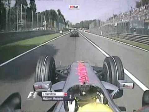 Hami sneaks by Kimi at Monza 2007