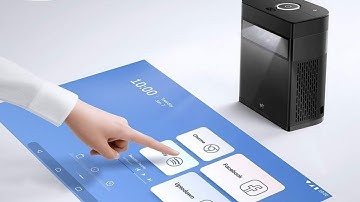 smart projector turn surface into touchscreen android tablet