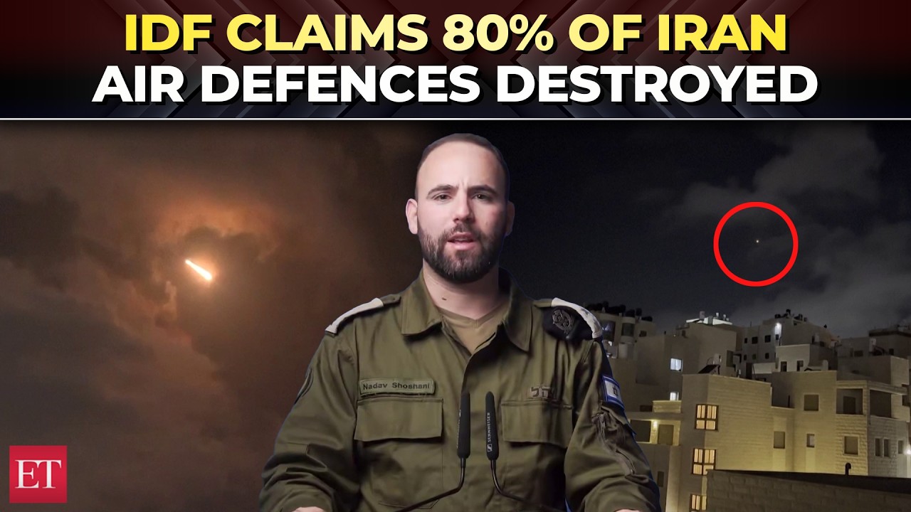 Iran-Israel war: IDF claims 80% of Iran air defence systems destroyed | Fresh visuals from West Bank