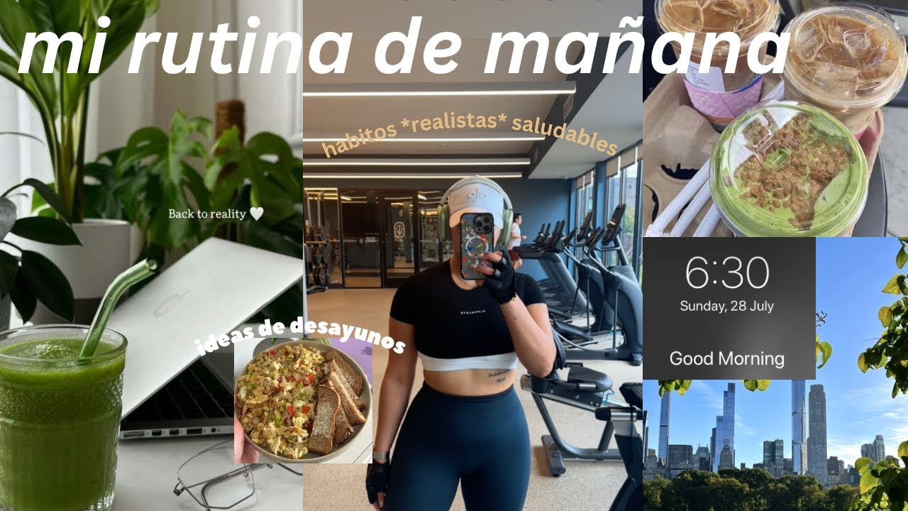 8 AM RUTINA DE MAÑANA PRODUCTIVA REALISTA | desayunos saludables, life update & ejercicios