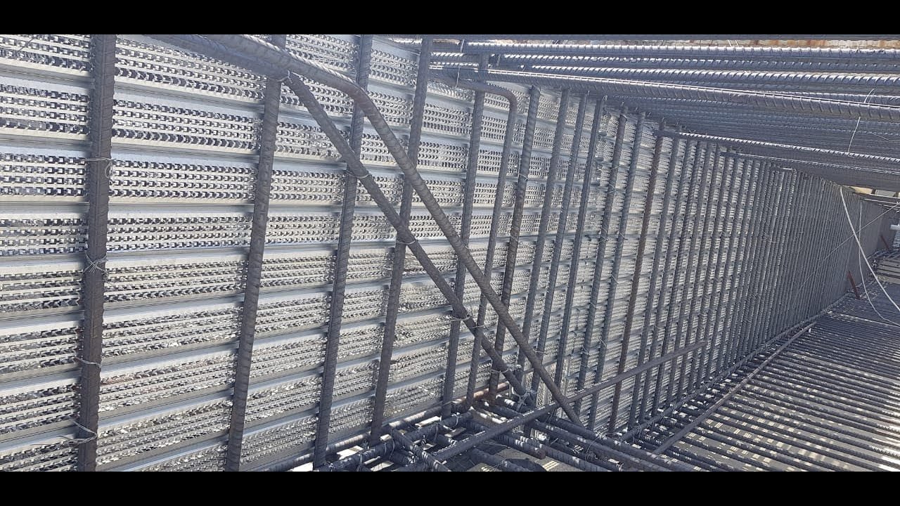 فاصل صب الخرسانة في اللبشة Construction Joint