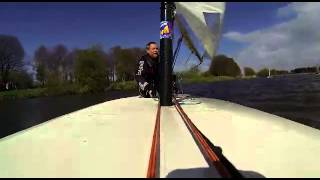 Dry capsize in a Laser dinghy