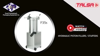 Robust Stainless Steel Constructed Commercial Hydraulic Filler/ Suffer | Sausage Filler Machine