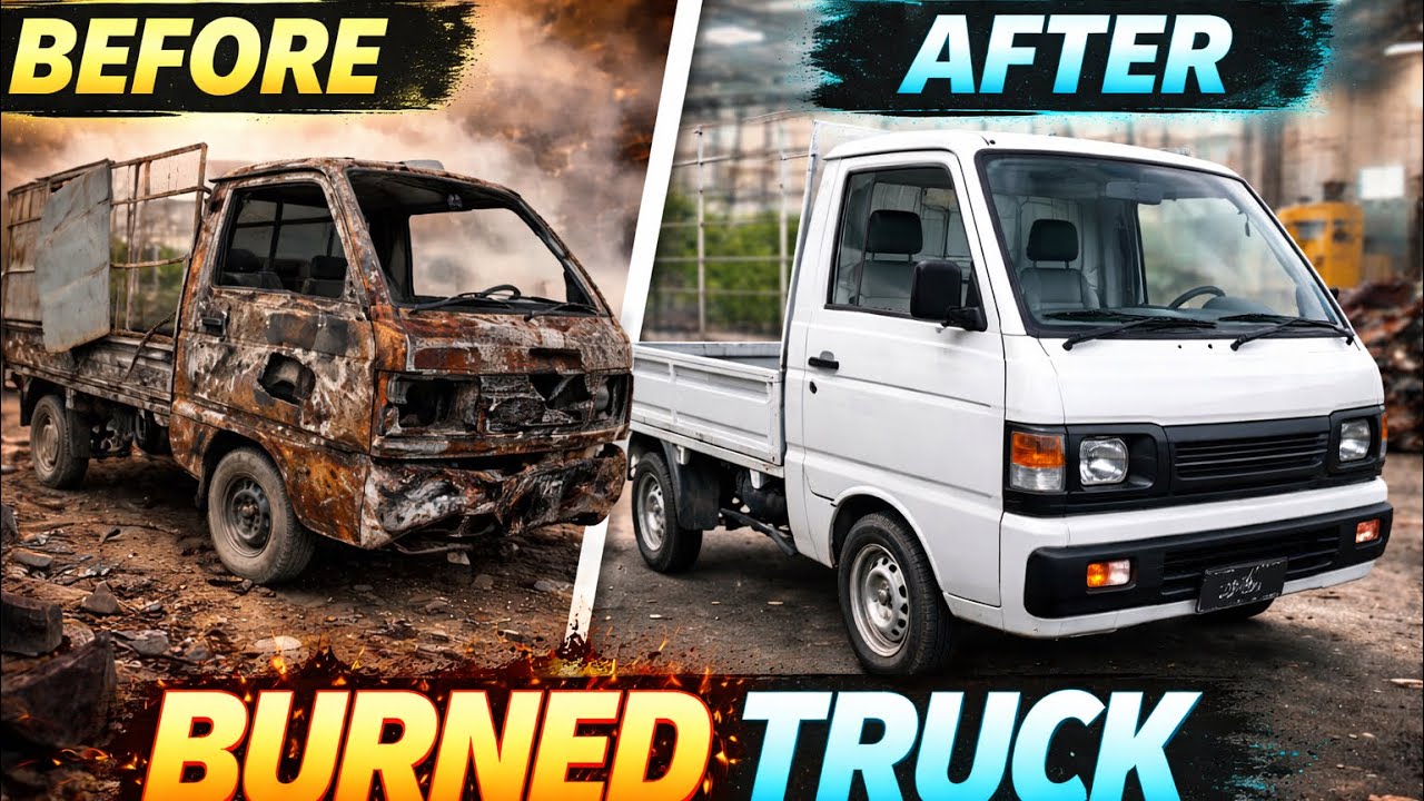 Restoration of a Completely Burned & Abandoned Mini Truck