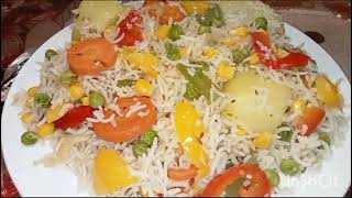 The most delicious rice i have ever eaten | dinner recipe|vegetarian food | mix vegetable rice