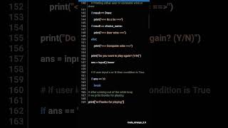 Rock Paper Scissors Game in python, How to program game in python simple #pythoncode #pythongame #yt