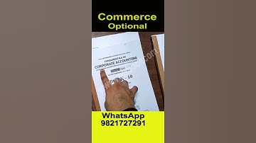 Commerce Optional Notes Review | Rankers  Commerce Notes | UPSC Best Commerce Notes 2022 | #volsbook