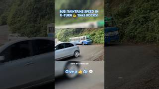 TNSTC Blue Bus Nails U-Turn in Rainy Ghat Road with Mass Horn! 🌧️🔊