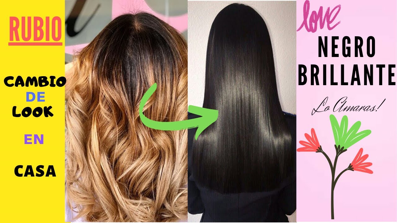 Dye at home from blonde to bright black I loved it🙋🏻‍♀️😍 - YouTube