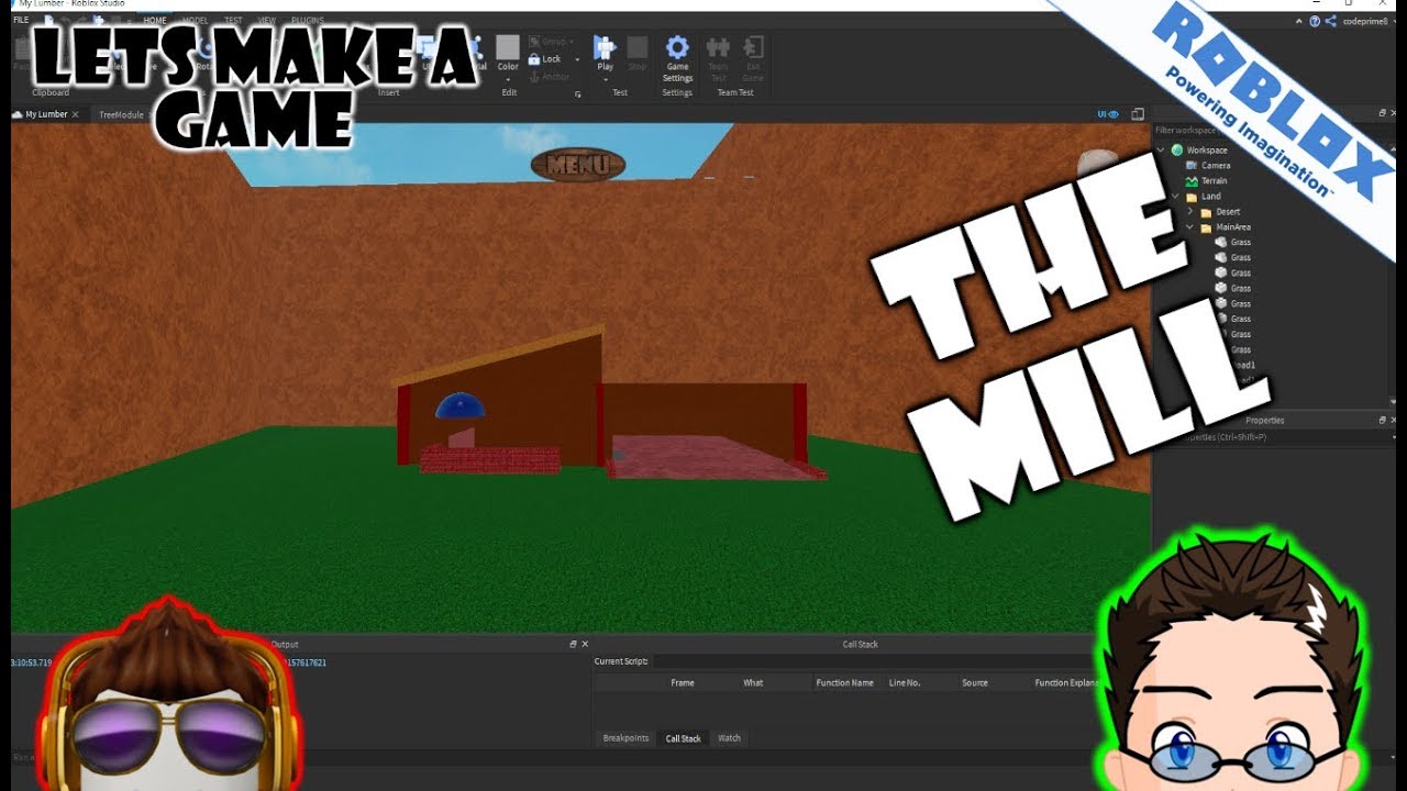 Roblox Lets Make A Game The Saw Mill By Heath Haskins - shelter roblox piano how to get 999 robux